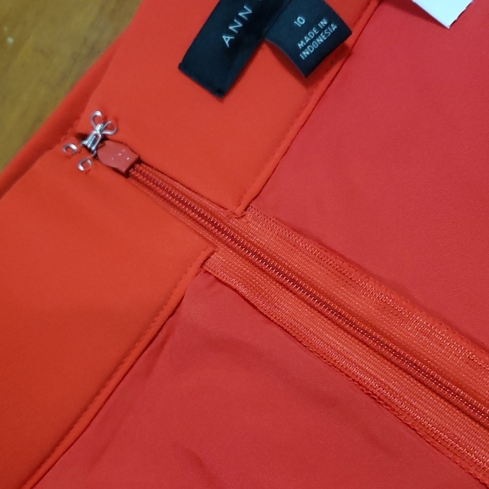 Ann Taylor red Assimetrical skirt size 10 - Picture 11 of 17